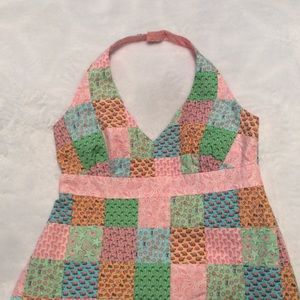 Vineyard Vines Patchwork Halter Top